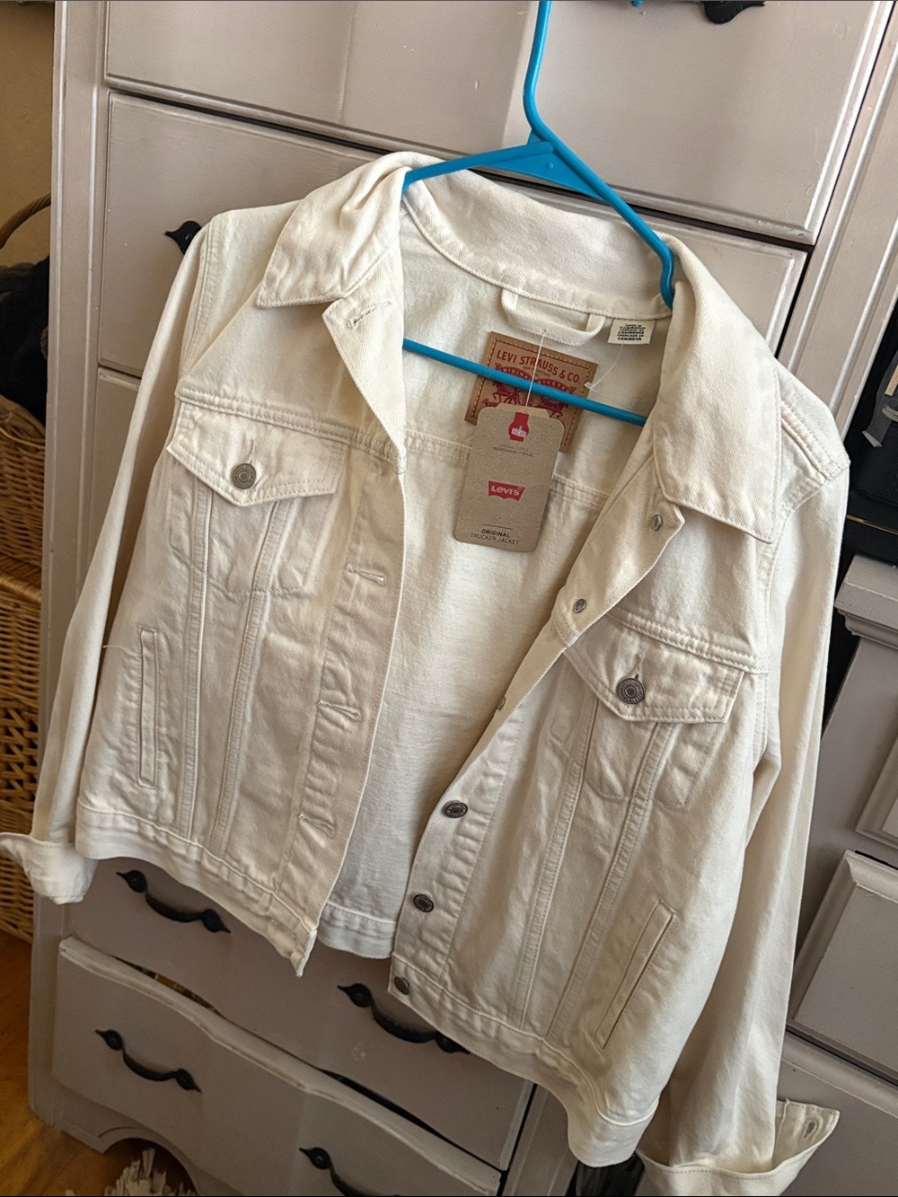 Levi's Off-White Denim Trucker Jacket